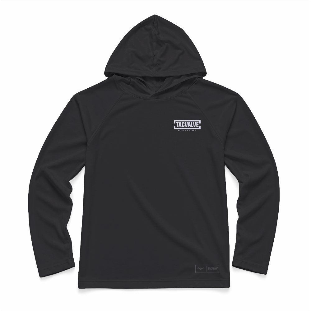 TACVALVE Exray Performance Hooded Long Sleeve, Charcoal